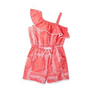 WONDER NATION Girl's Asymmetrical One Shoulder Romper XL